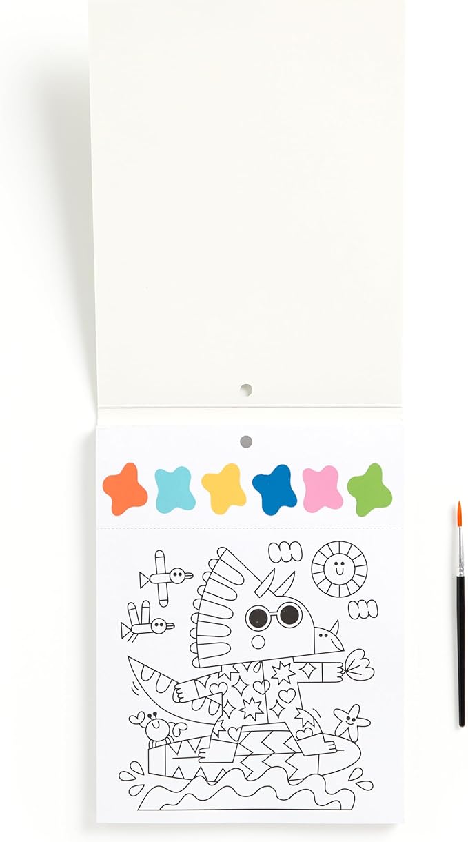 Mudpuppy Dinosaur Park – Painting Kit with Illustrations of Fun Dinosaur Designs for Children Ages 5 and Up