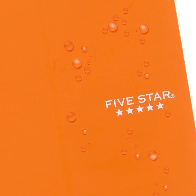 Five Star Spiral Notebook, 5 Subject, College Ruled Paper, 6" x 9-1/2", 150 Sheets, Selected Colors Will Vary, 6 Pack (840030A)
