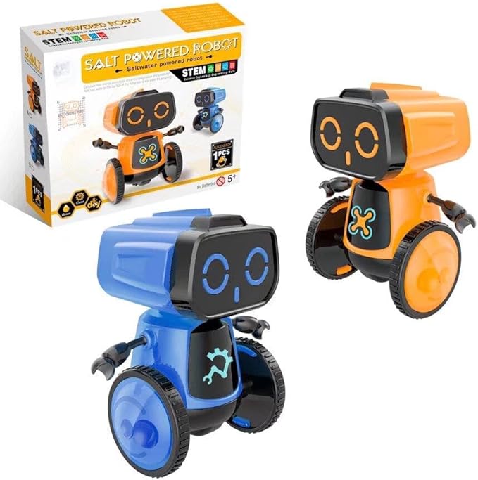Science Saltwater-Powered Robot Kit, No Batteries Required, DIY Toys, Scientific Experiments, Creative Toy, Environmental Protection, for Festival Boys & Girls