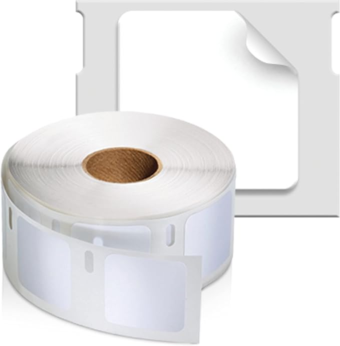 DYMO Authentic LW Multi-Purpose Square Labels DYMO Labels for LabelWriter Printers Great for Barcodes 1" x 1" 1 Roll of 750