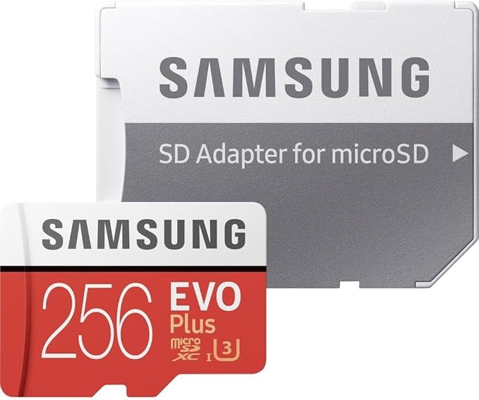 Samsung 256GB EVO Plus Class 10 UHS-I microSDXC U3 with Adapter (MB-MC256GA)
