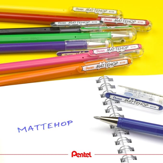 Pentel Matte Hop Original + Sweet Color Ballpoint Pen, 14 Colors K110-V14ST