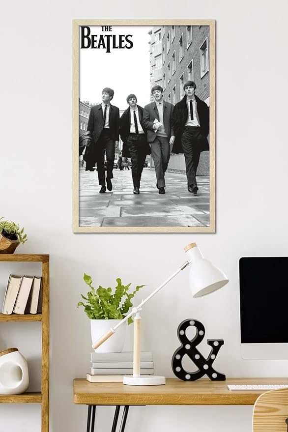 Trends International The Beatles - In London Wall Poster, 34L x 22.4W, Blonde Framed Version