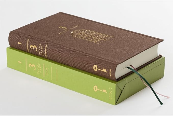 DESIGNPHIL Midori 12395006 Diary, 3 Year Consecutive Door, Brown