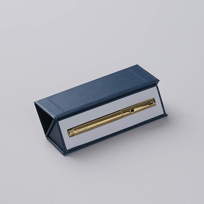 Erin Condren Designer Desk Accessories - Gold Gel Pen in Focused Gift Box - Refillable Black Ink. Features Gel Ink, Black Colored Ink, Gold Metal Barrel