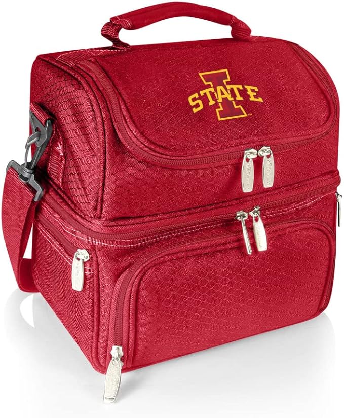 PICNIC TIME NCAA Nebraska Cornhuskers Pranzo Lunch Bag - Insulated Lunch Box with Picnic Set - Lunch Cooler Bag