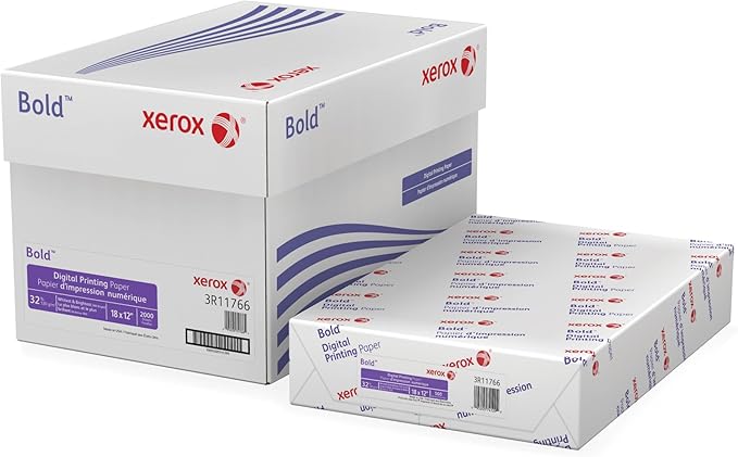 Xerox® Bold Digital™ Printing Paper, 4 Reams, Tabloid Extra Size (12" x 18"), 100 (U.S.) Brightness, 32 Lb, White, 500 S
