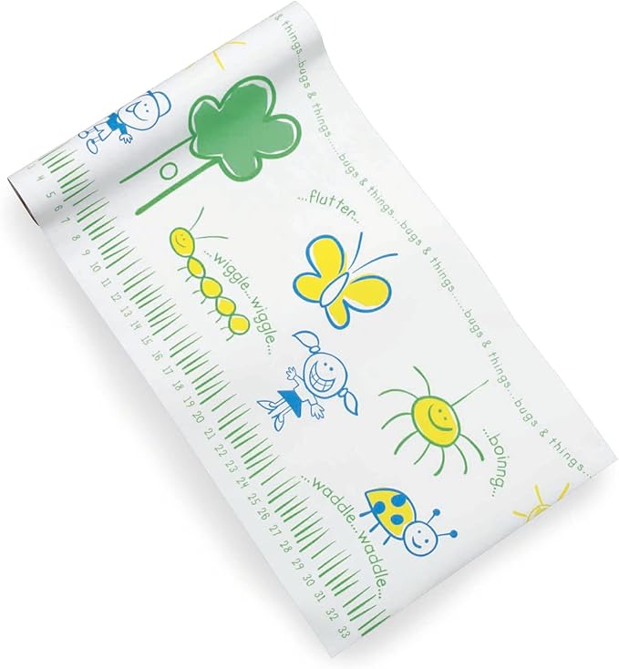 McKesson Exam Table Paper, Barrier Protection, Crepe Pediatric Table Paper, White with Bugs and Things, 21 in x 125 ft, 6 Count