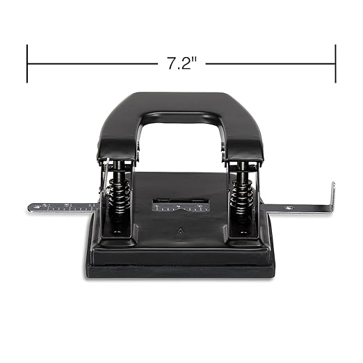 Staples 2-Hole Punch, 28 Sheet Capacity, Black, 3/Pack (ST26637/26637VS)