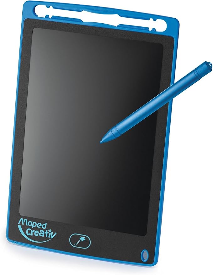 Maped Creativ Magical Drawing Tablet 2 Piece Kit (907039) - Blue - for Kids - Drawing and Writing Fun - Portable and Travel-Friendly - Includes Stylus Pen and Battery