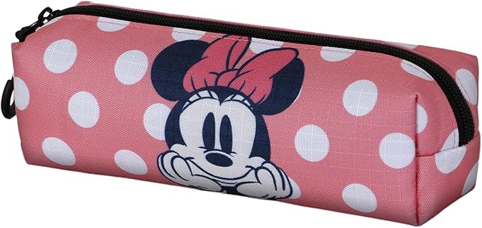 Minnie Mouse Closer-Fan Square Pencil Case 2.2, Pink, 22 x 9 cm, Pink, One Size, FAN 2.2 Square Pencil Case Closer