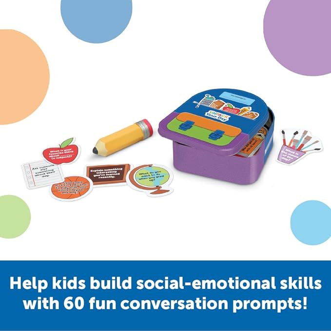 Learning Resources Unpack Your Day Conversation Kit - 32 Pieces, Ages 5+, SEL Toys, Classroom Must Haves, Teacher Supplies, Gifts For Boys And Girls, Speech Materials, Ice Breaker