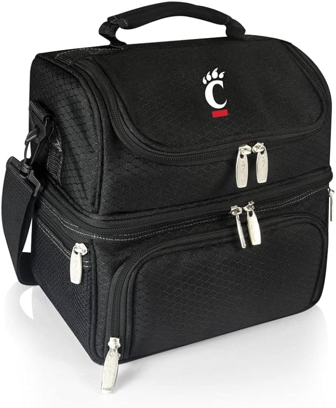 PICNIC TIME NCAA Nebraska Cornhuskers Pranzo Lunch Bag - Insulated Lunch Box with Picnic Set - Lunch Cooler Bag