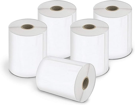 DYMO Authentic LW Extra-Large Shipping Labels for LabelWriter Label Printers, White, 4'' x 6'', 5 Pack, 1100 Labels Total