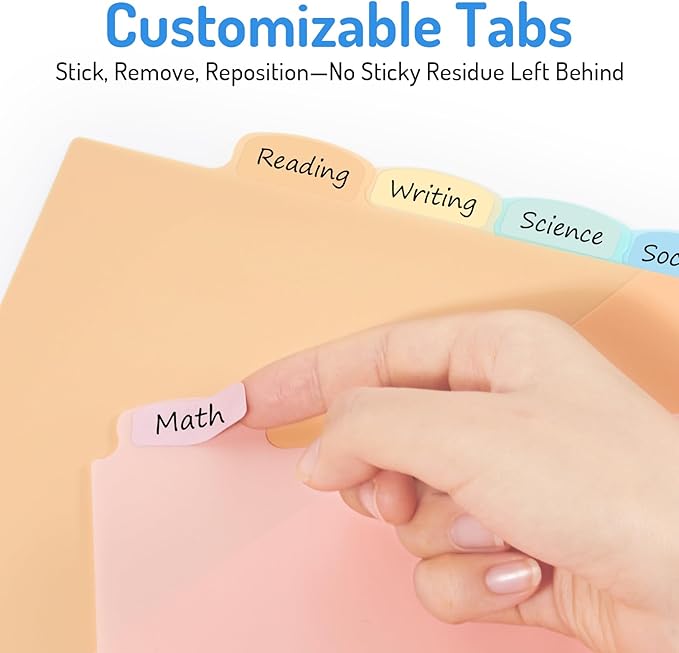 Forvencer 24 Count Binder Dividers with Two Pockets, 8 tab Dividers for 3 Ring Binders Organizer, Binder Divider with Tabs for School Office and Home Organization, Multicolor, 3 Sets