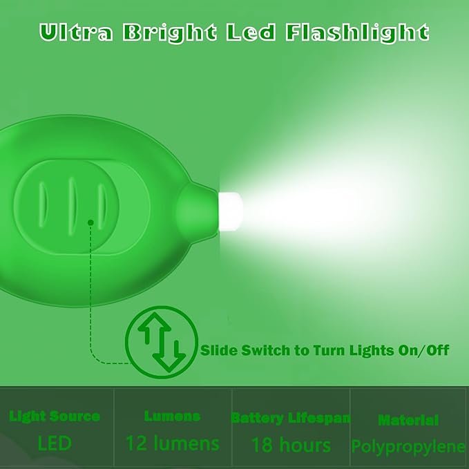 Nurse Pen Set, Badge Reel Pen Include Highlighter, Permanent Marker, LED Keychain Flashlight, Ballpoint Pen, and Nursing Keychain Clip (Green)