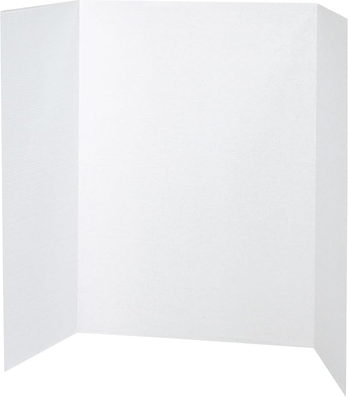 Spotlight Presentation Board and Header, 48 x 36, White Carton Count: 4