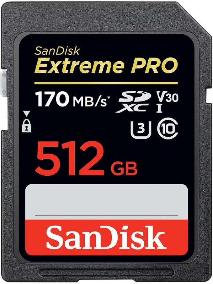 SanDisk 512GB Extreme PRO UHS-I SDXC Memory Card