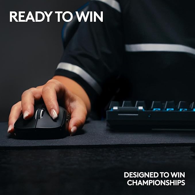 Logitech G PRO X TKL Lightspeed Wireless Gaming Keyboard, Ultra-Portable Tenkeyless Design, LIGHTSYNC RGB, PBT keycaps, Tactile Switches (GX Brown) - Black