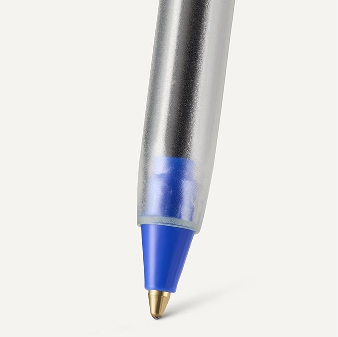 Amazon Basics Ballpoint Pens, Medium Point 1.0mm, Blue Ink, 12-Pack