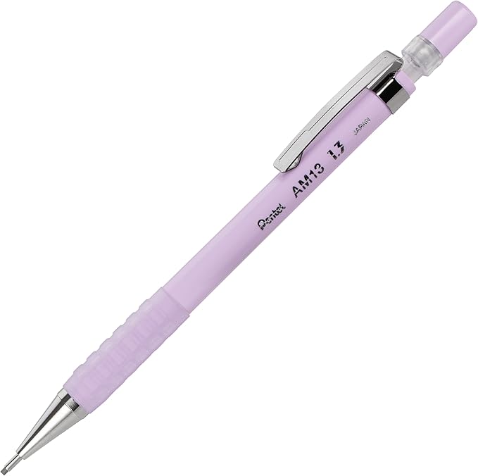 Pentel Sharp 1.3 Mechanical Pencil, (1.3mm), Extra Thick Line, Includes Refill Lead, Writing/Office/Test-Taking Pencil, Pastel Violet Barrel (AM13LBPV)