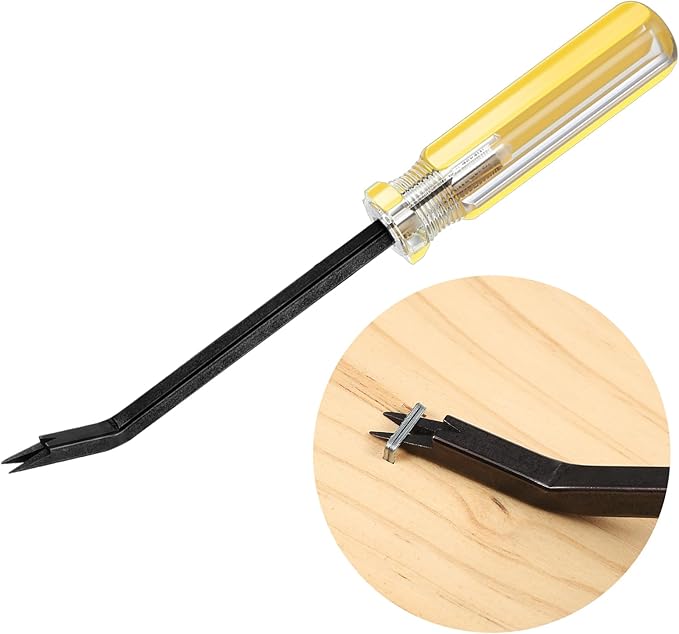 Blulu Staple Remover Staple Puller Upholstery Tool Staple Lifter, Staple Remover Tool Heavy Duty Upholstery Nail Tack Remover Tool for Furniture, Carpet, Floor, Wooden Case, Photo Frame