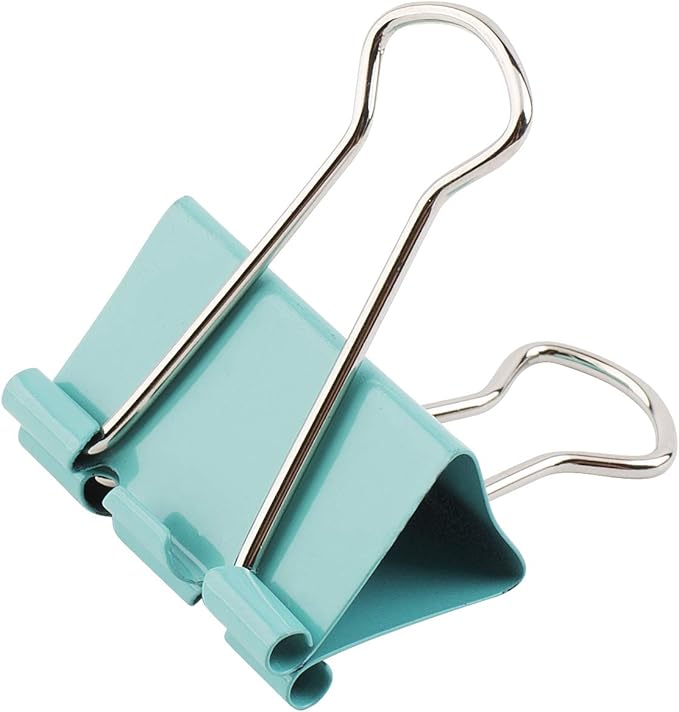 Mr. Pen- Colored Binder Clips, 1.25 inch, 50 Pack, Medium, Color Binder Clips Medium Size, Binder Clip, Paper Clips for Paperwork, Office Clips