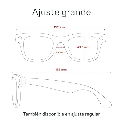 Ray-Ban Meta (Gen 1), Wayfarer, Matte Black | Smart AI Glasses for Men, Women — 12 MP Camera, Open-Ear Speakers, Video Recording, Bluetooth — Polarized Gradient Graphite Lenses — Wearable Technology