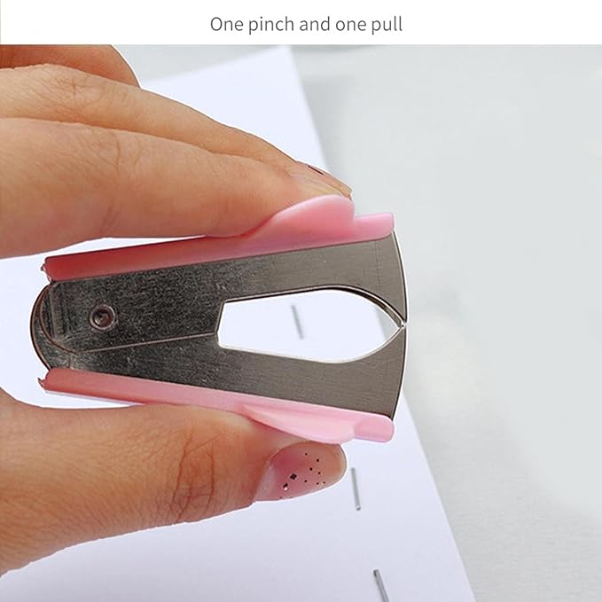 Pink Staple Remover, Staple Puller Tool, Modern Plastic Office School Supplies, Staple Removers
