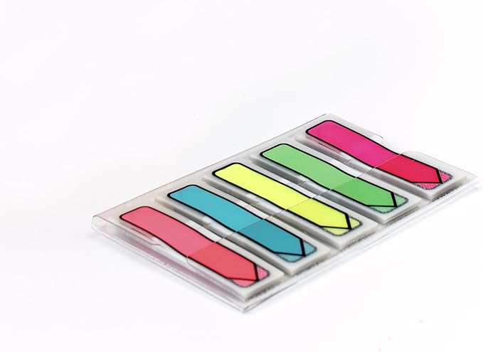 Post-it Arrow Flags, Assorted Bright Colors, .47 in Wide, 100/On-the-Go Dispenser, 1 Dispenser (684-ARR2) (Pack of 2)