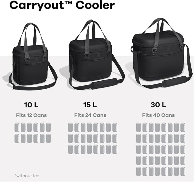 Hydro Flask Carryout Cooler - Insulated Portable Soft Cooler - 30 L Capacity in Shale Gray