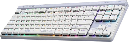 Logitech G515 Wireless Gaming Keyboard TKL, Low Profile, Kamisato Ayaka Special Edition, LIGHTSYNC RGB, Thin Tenkeyless Design, Double-Shot PBT Keycaps, Tactile Brown Mechanical Switches