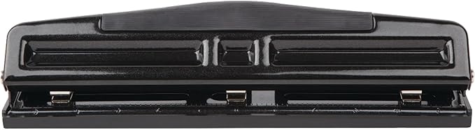 Office Depot(R) 3-Hole Adjustable Punch, Black