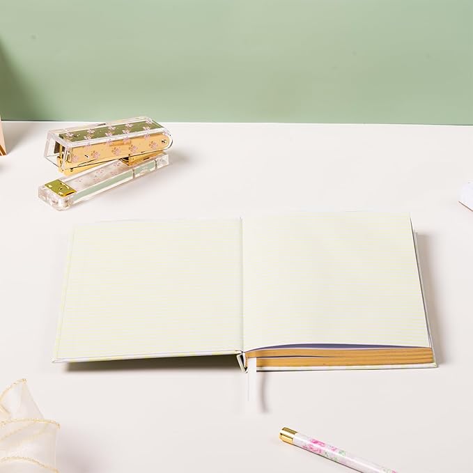 Laura Ashley Premium Hardcover Writing Journal | 256 Lined Pages | Elegant Floral Design | Perfect for Diaries, Notes, and Gift Giving (Green - A5-6-x-8 Inches)