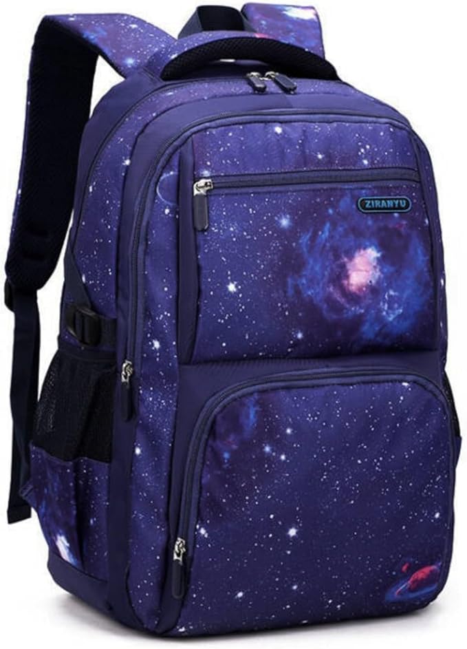 MITOWERMI Boys Backpacks for Primary Junior School Kids Backpack with Lunch Box Galaxy Space Bookbags for Boys Girls