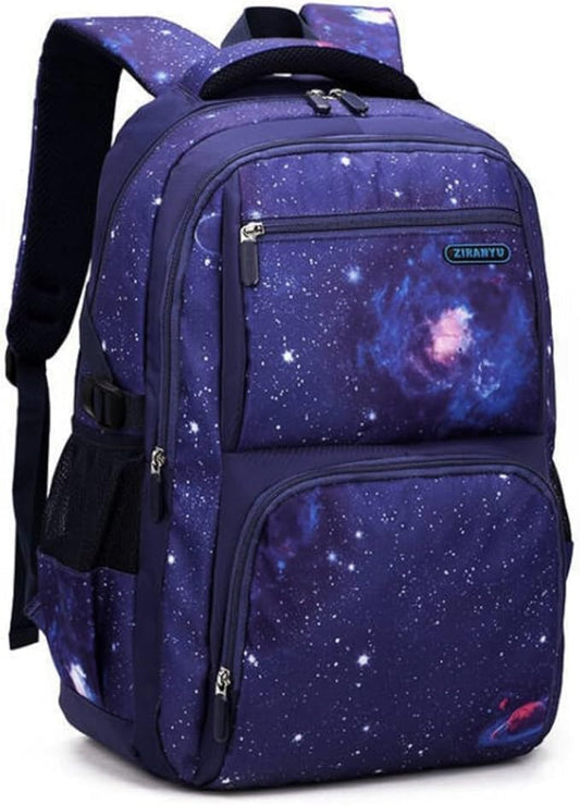 MITOWERMI Boys Backpacks for Primary Junior School Kids Backpack with Lunch Box Galaxy Space Bookbags for Boys Girls