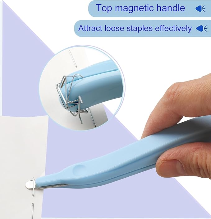 Professional Magnetic Staple Remover Puller Staple Puller Tool Staples Remover Staple Removal Tool for School Office Home (Multicolored 4)