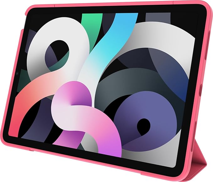 OtterBox - Symmetry Series 360 Elite Case for 11" iPad Air M2/4th/5th Gen - Scratch-Resistant Tablet Case with Folio and Apple Pencil Holder (Rouge Powder)