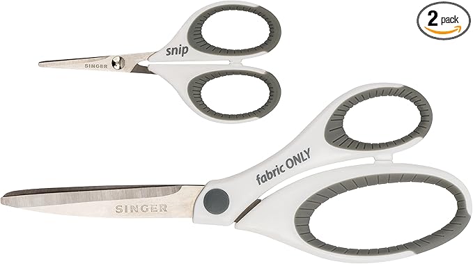 SINGER 07175 Sewing and Detail Scissors Set with Comfort Grip