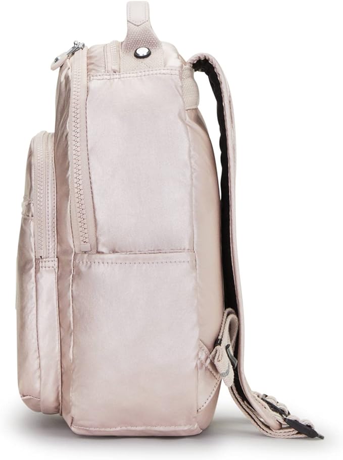 Kipling Seoul Small Metallic Tablet Backpack Metallic Rose