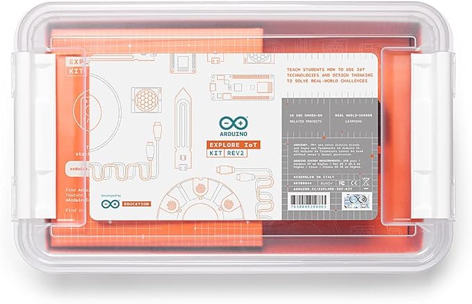 Arduino Explore IoT Kit Rev2 [AKX00044] - Comprehensive Educational Kit for Advanced High School and College Students to Create Sustainable Internet of Things Projects with Real-World Applications