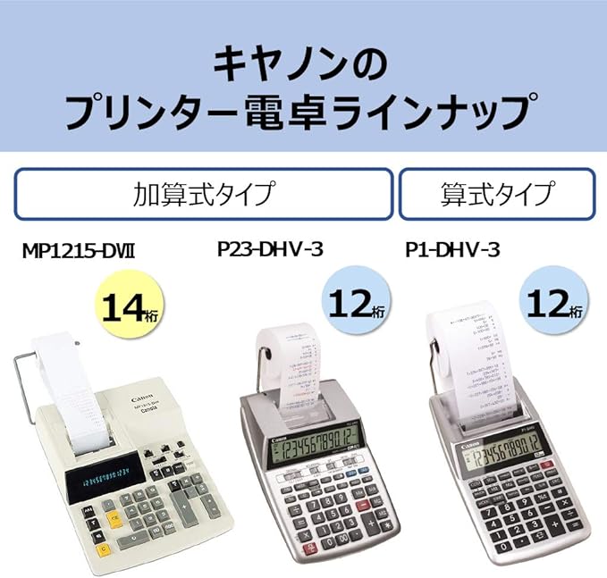 Canon P1-DHV-3 Printer Calculator Formula Type