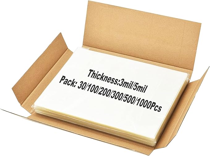 Thermal Laminating Pouches, 30 Pack Laminating Sheets for Use with Thermal Laminators, 9 x 11.5 Inches, Letter Size Sheets, 5 mil Thickness