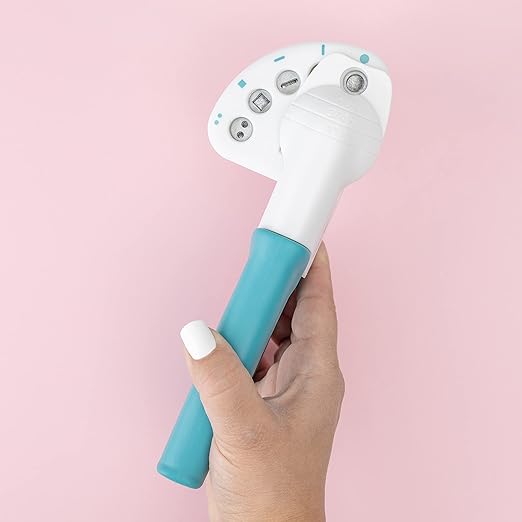 We R Memory Keepers Crop-A-Dile Power Multi Hole Punch, 5 Different Shapes, Button, Square, Horizontal Slit, Vertical Slit, Circle, for Paper Cardstock, Chipboard, Fabric, Thin Tin, Leather, Plastic