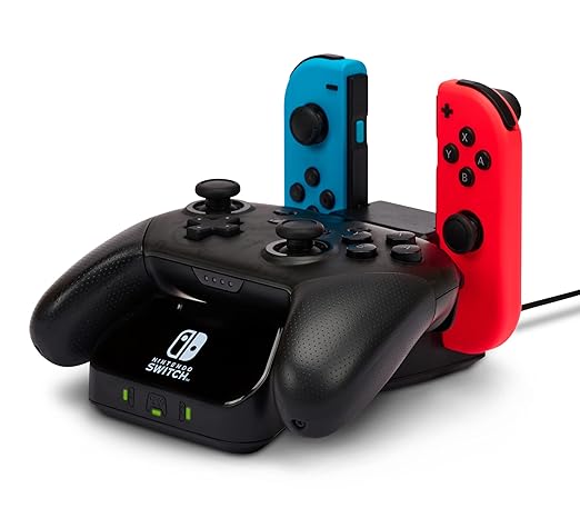 PowerA Controller Charging Base for Nintendo Switch, Black, Wireless Controller charging, Charge, rechargeable battery, Nintendo Switch, Joy-Con Charging, PowerA Wireless Charging