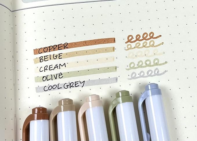 Zebra Pen Mildliner Double Ended Highlighter, Broad and Fine Point Tips, Assorted Neutral Vintage Ink Colors, (78605) - (Case of 6 packs, 30 Count Total)