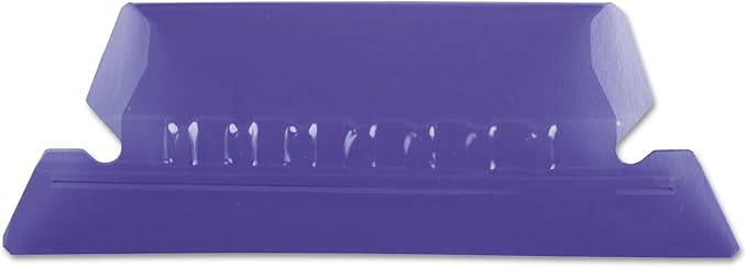 Pendaflex Hanging Folder Tabs, 2", Clear Violet, 25 Tabs and Inserts per Pack (42 VIO)