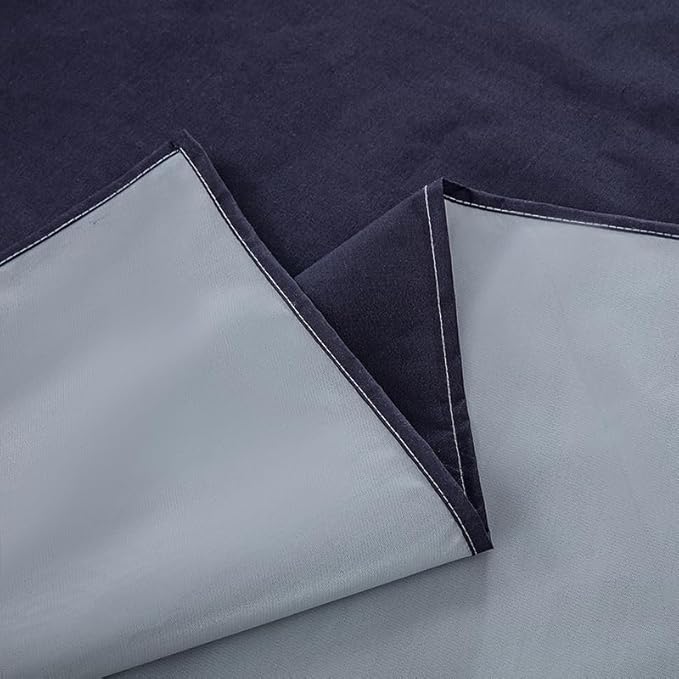 WenBags Lightweight Waterproof Flat Sheet 90 * 98 Inches King Size - Mattress Protector for Bed & Couch, Pet Hair Resistant Cover Ideal for Dogs & Cats, Perfect for Hotels & Hospitals (Navy Blue)