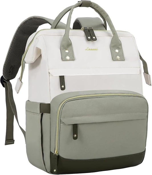 LOVEVOOK Laptop Backpack for Women, 17 Inch Work Business Backpacks Purse With Large Capacity, Waterproof Nurse Bag College Bookbag for School, Waterproof Casual Daypack for Travel