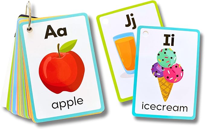 English Alphabets Flash Cards (Animated Images)